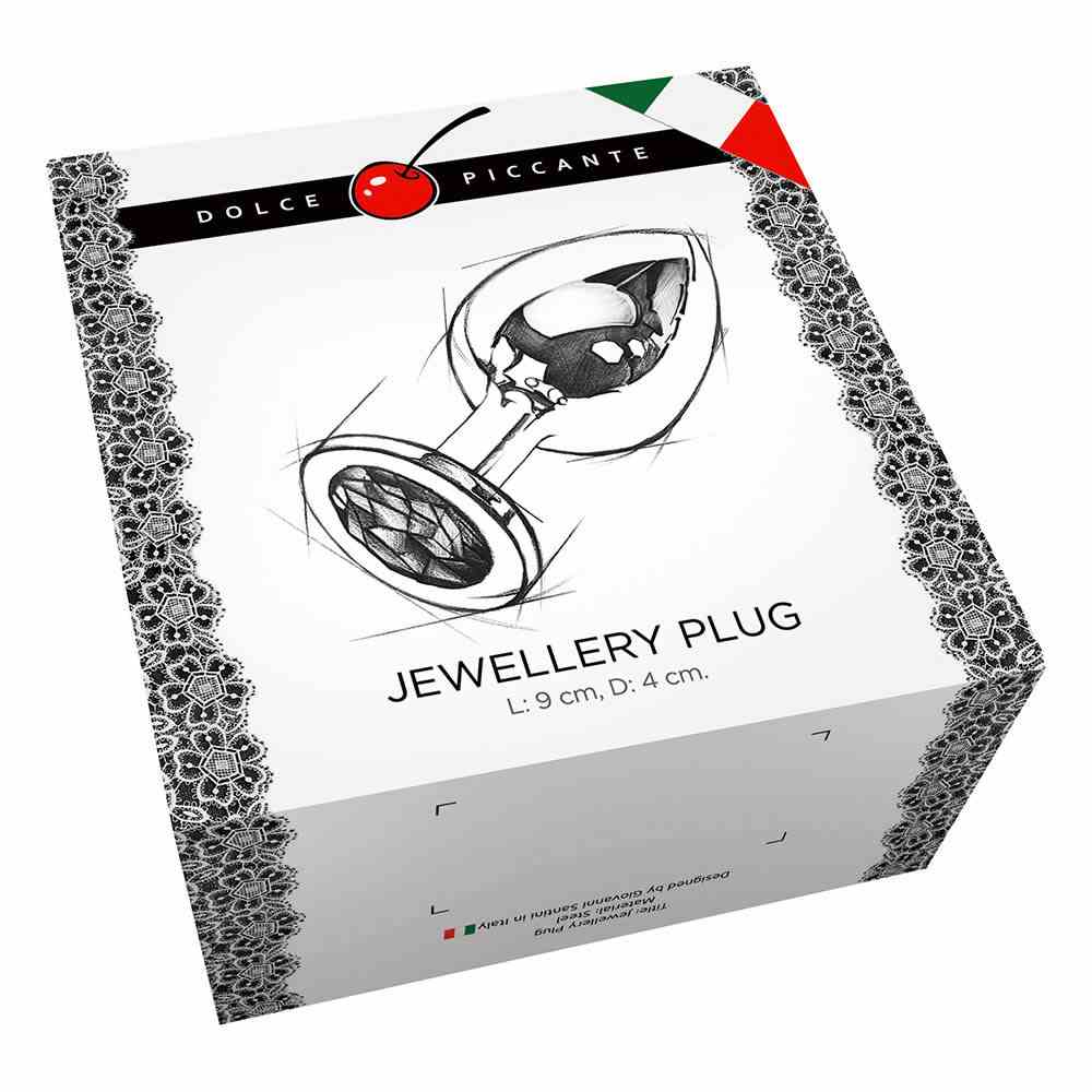 Korek Analny Dolce Piccante Metalowy L Złoty