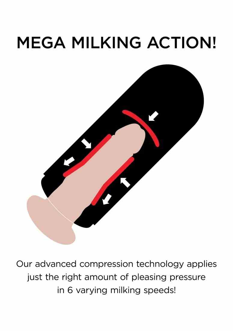 Masturbator Wibrujący Mega Milker
