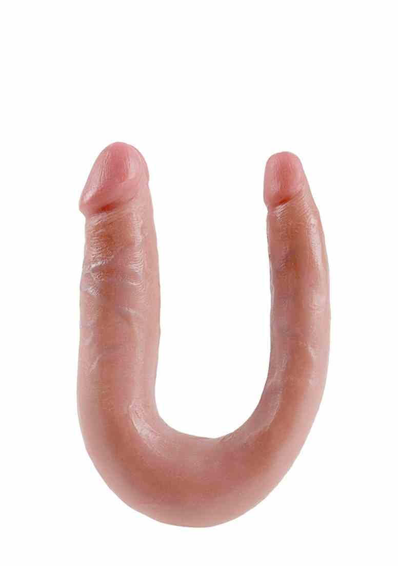 Dildo Dwustronne Double Trouble 13Cm Cieliste