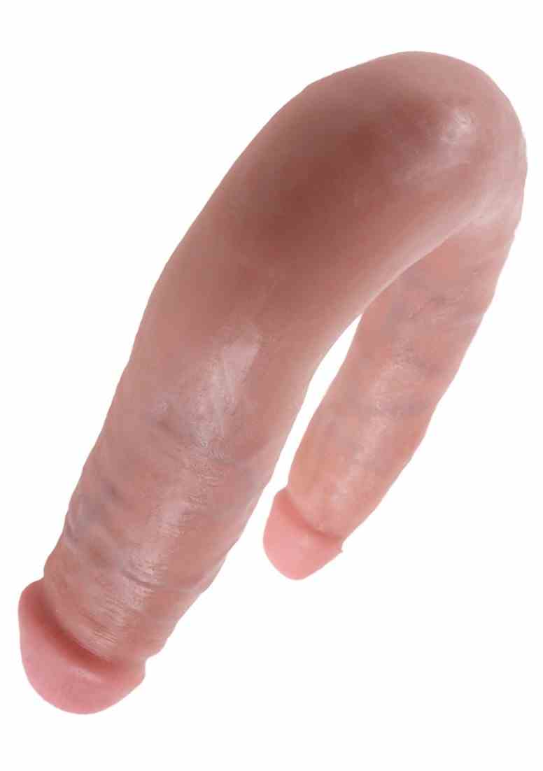 Dildo Dwustronne Double Trouble 13Cm Cieliste