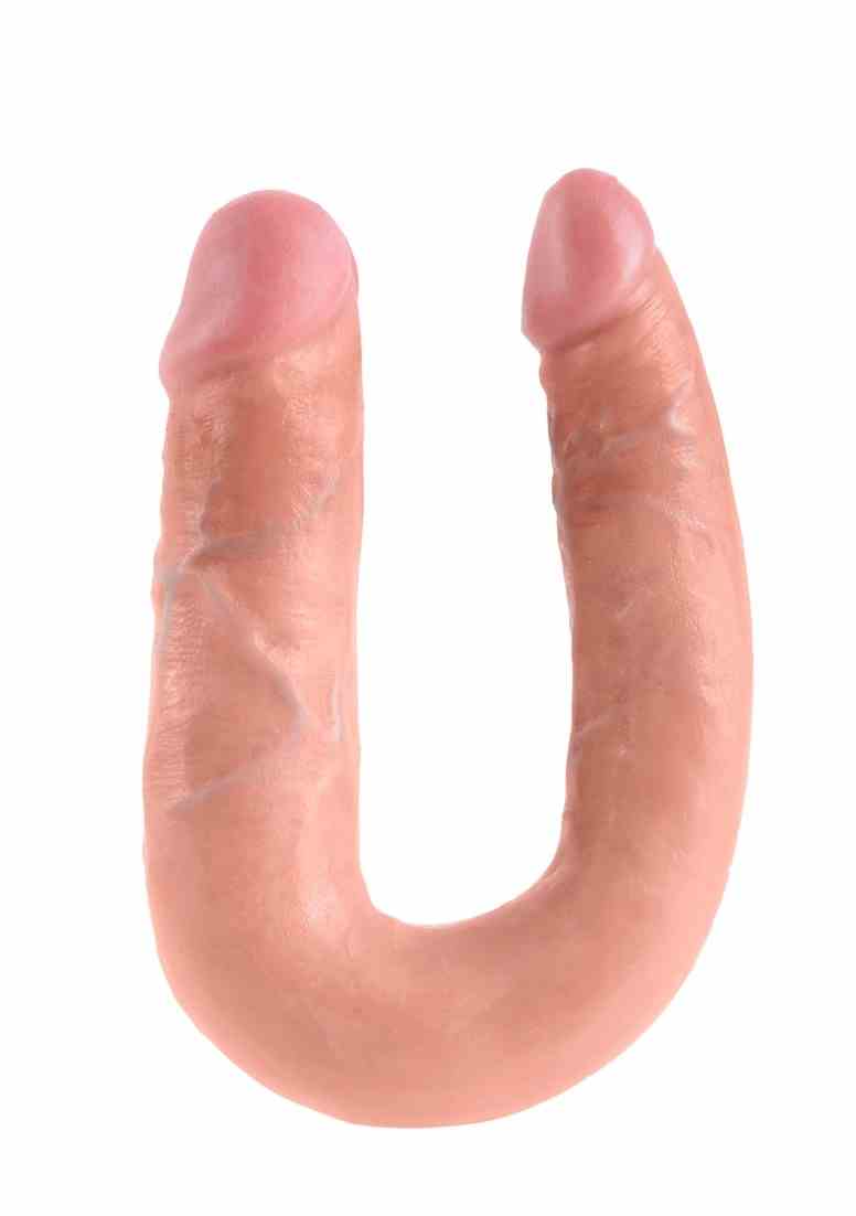 Dildo Dwustronne Double Trouble 14Cm Cieliste