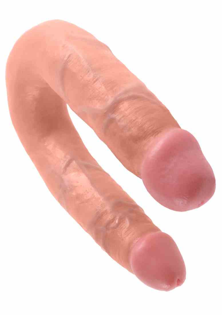 Dildo Dwustronne Double Trouble 14Cm Cieliste