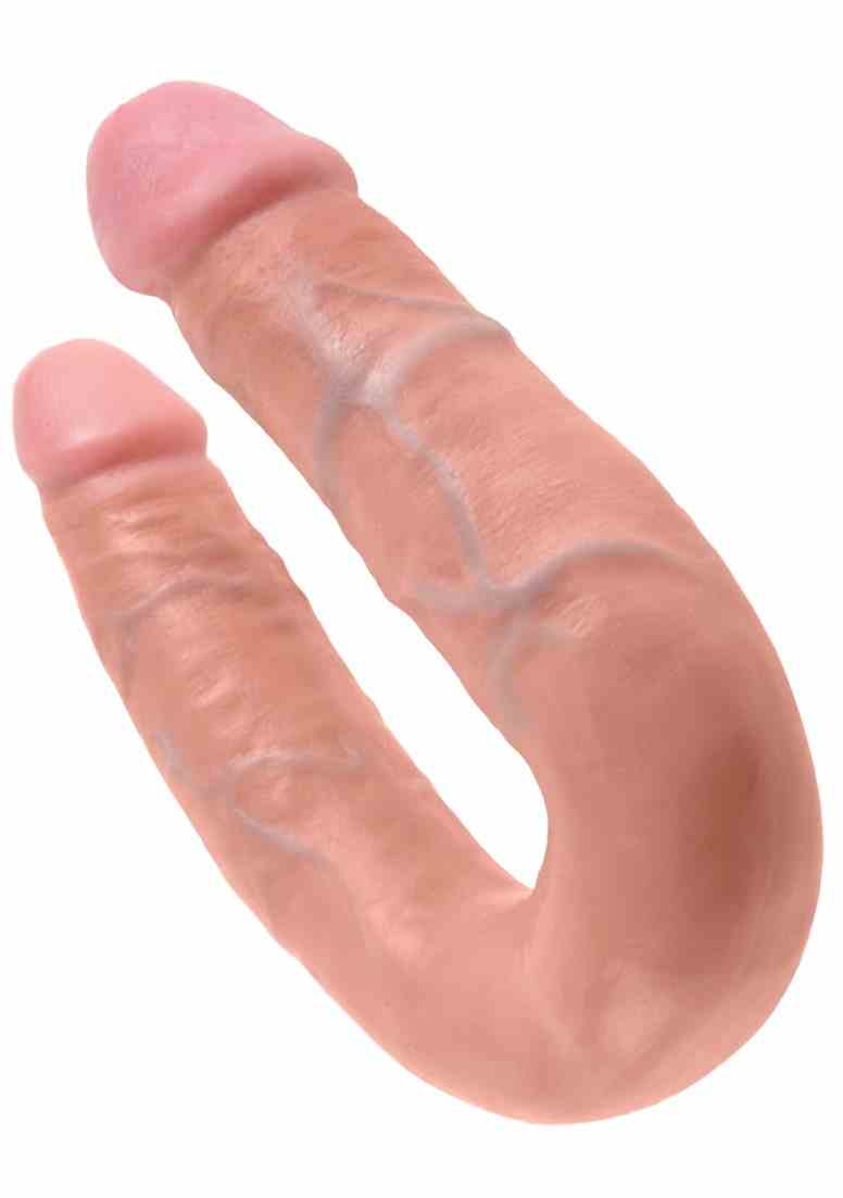 Dildo Dwustronne Double Trouble 14Cm Cieliste