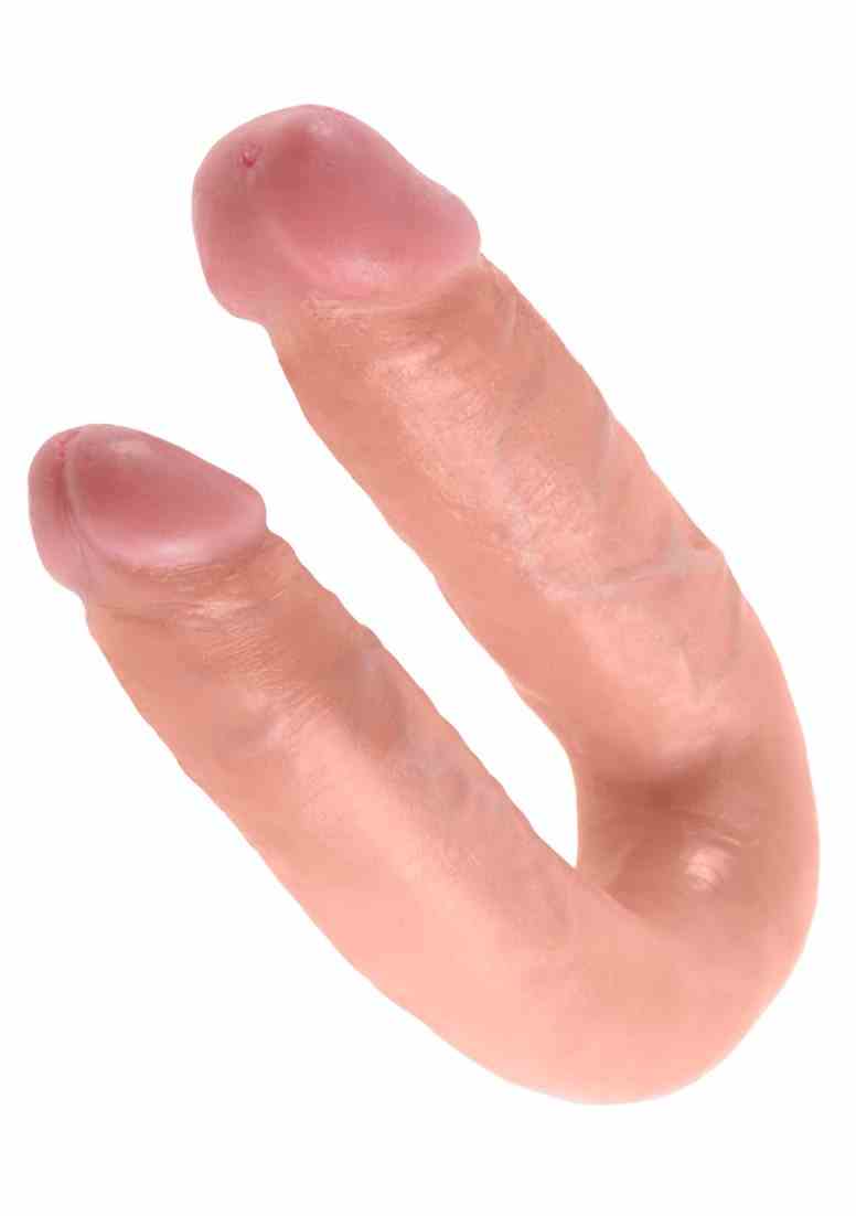 Dildo Dwustronne Double Trouble 14Cm Cieliste