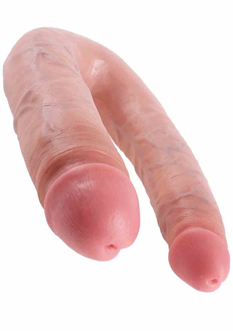 Dildo Dwustronne Double Trouble 18Cm Cieliste