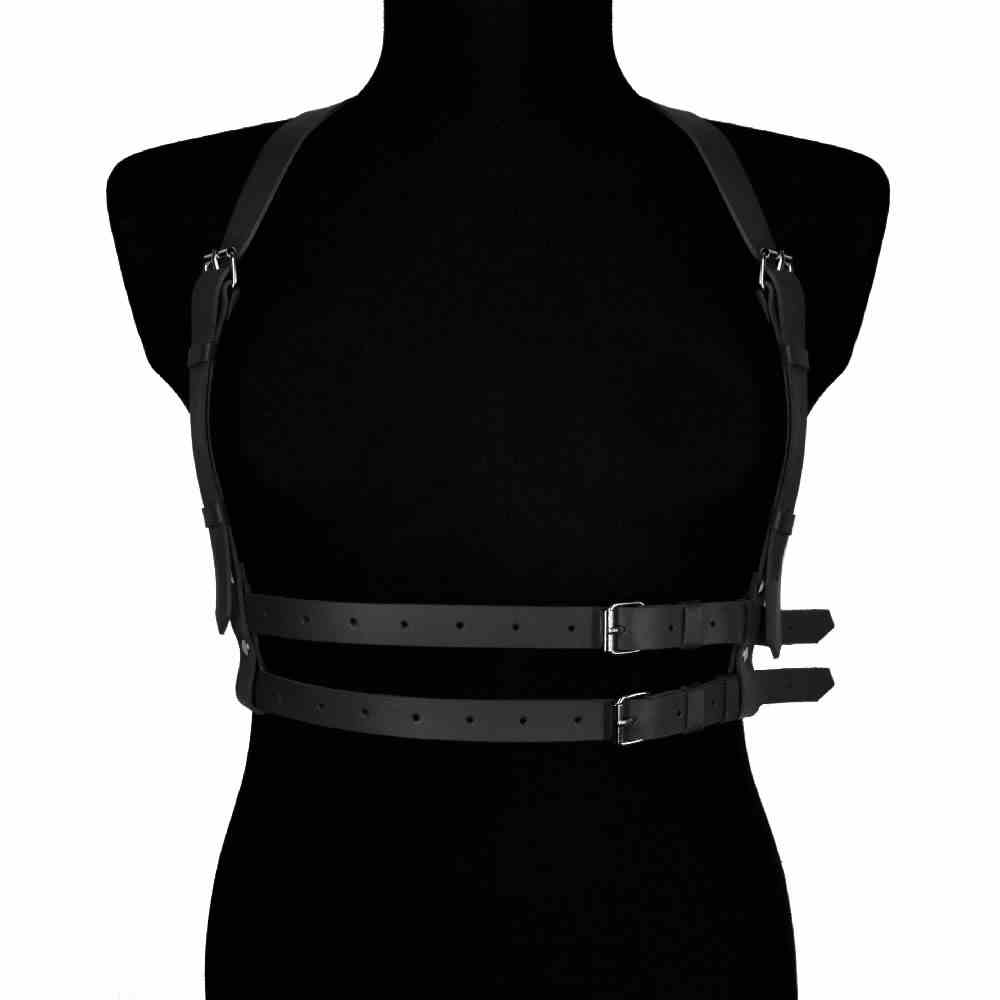 Uprząż Skórzana Karess Nastia, Czarna