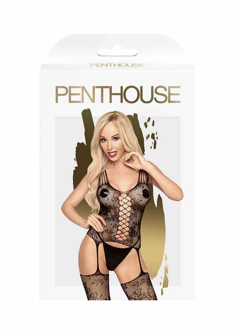 Bodystocking Love Bud Czarne Xl