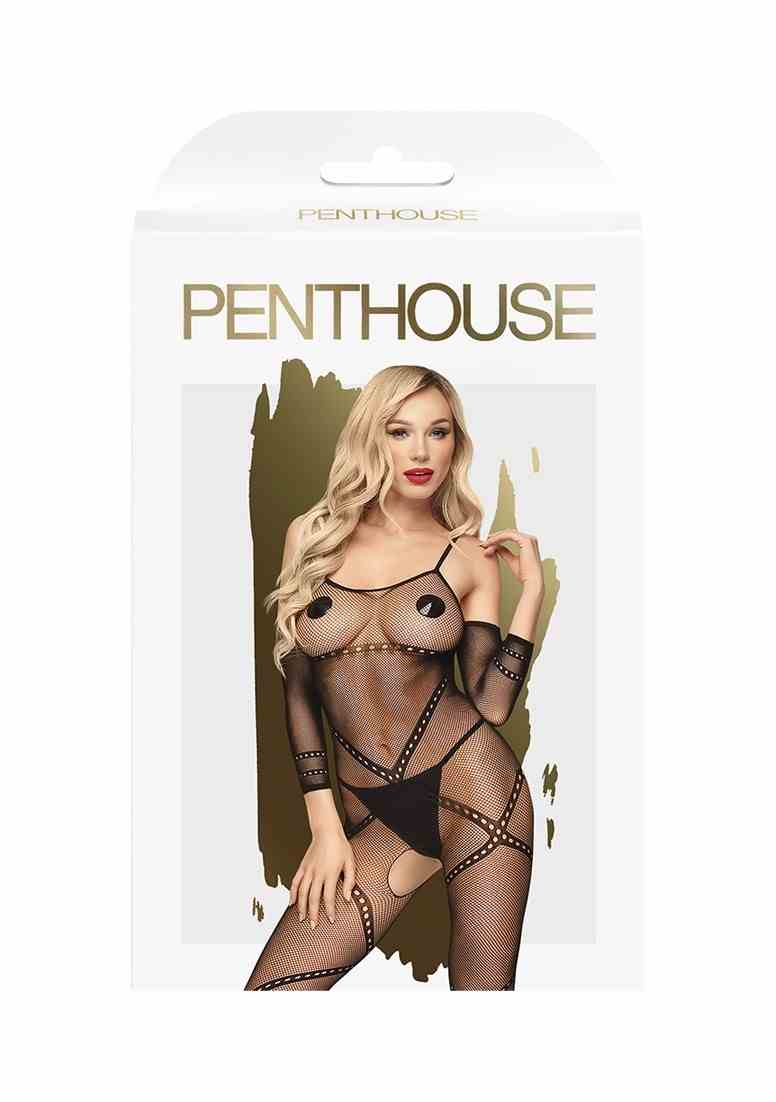 Bodystocking Under Arrest Czarne Xl