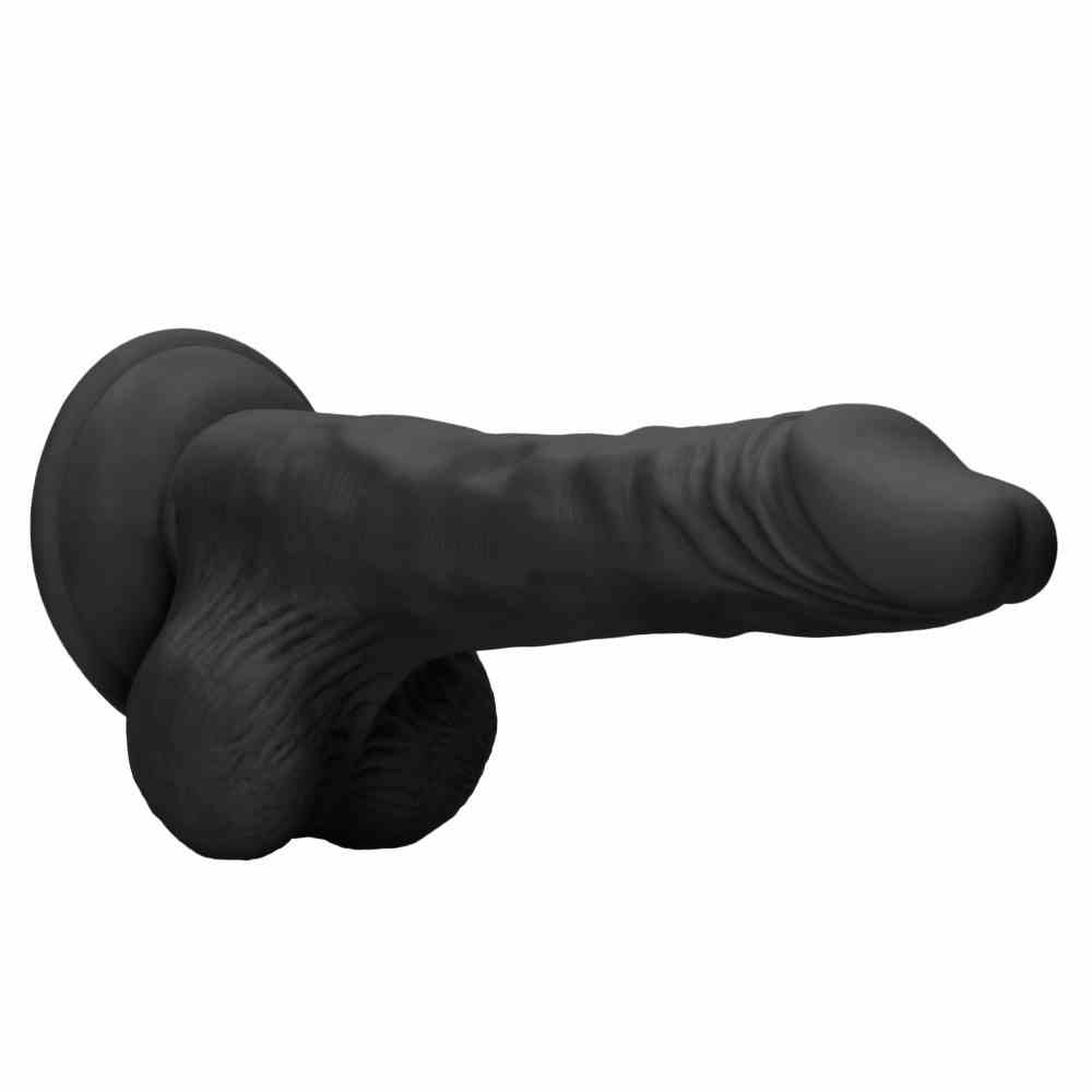Dildo Z Jądrami 20 Cm Czarne