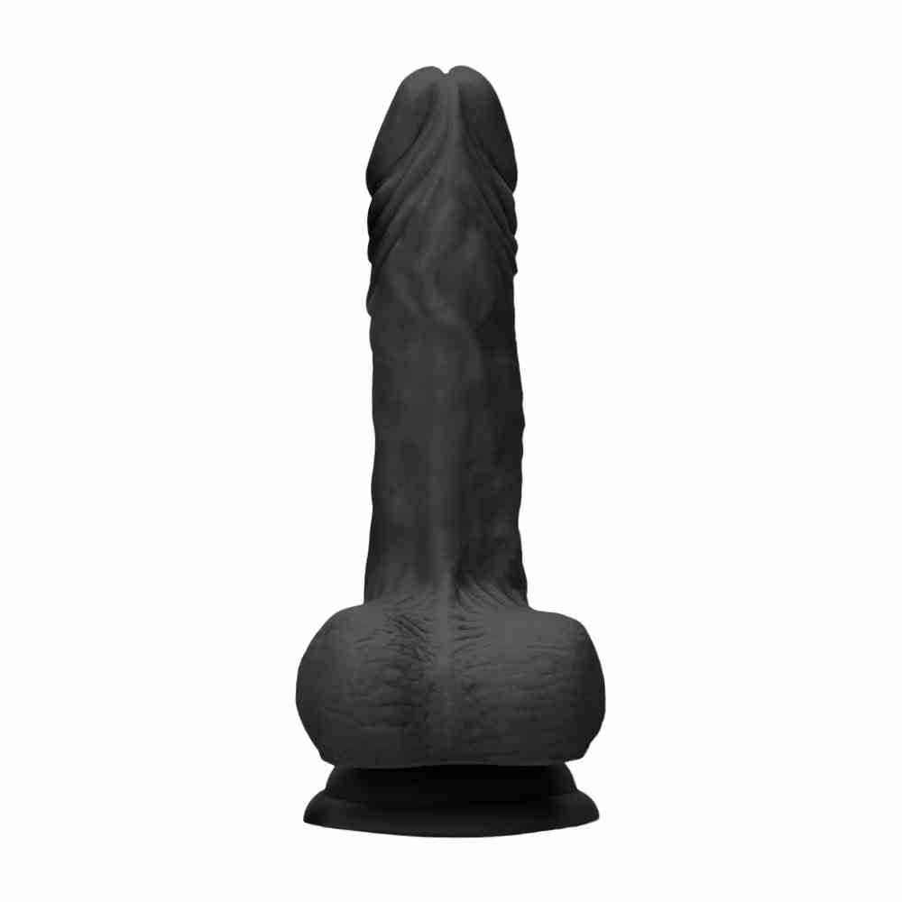 Dildo Z Jądrami 23 Cm Czarne