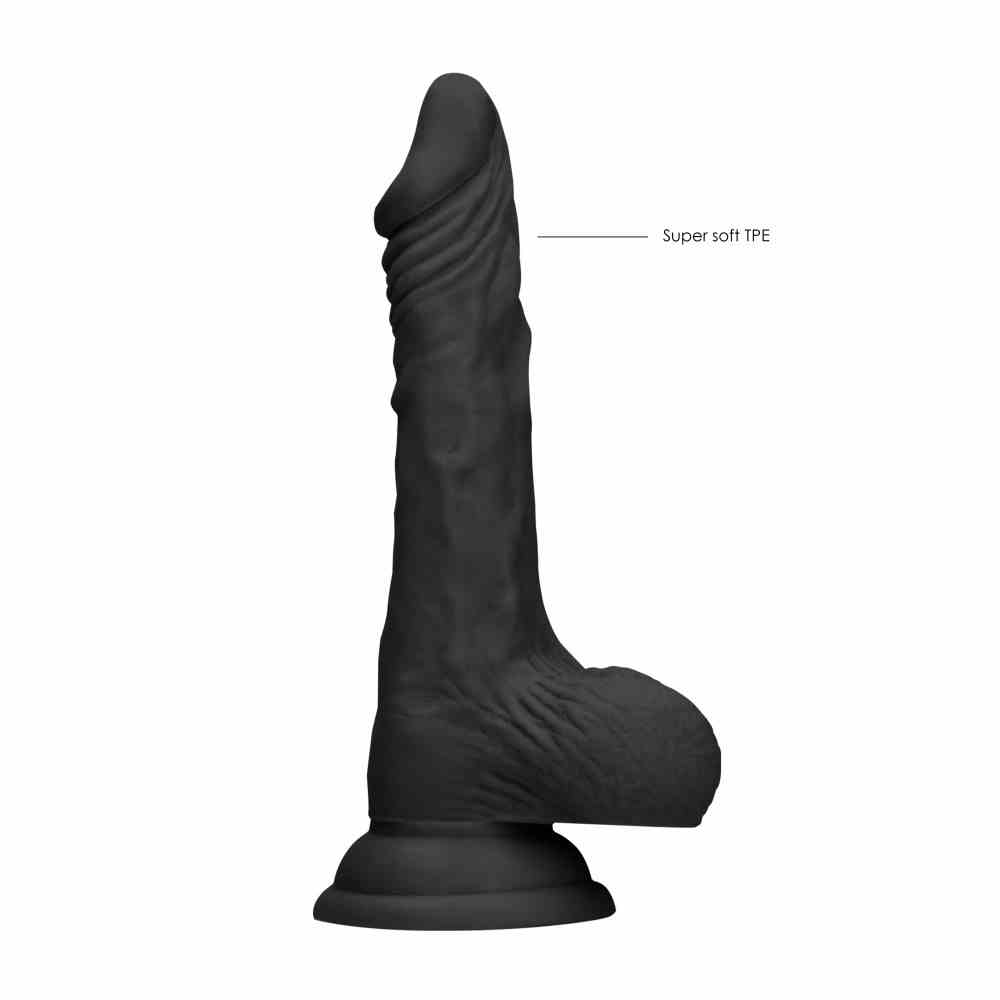 Dildo Z Jądrami 23 Cm Czarne