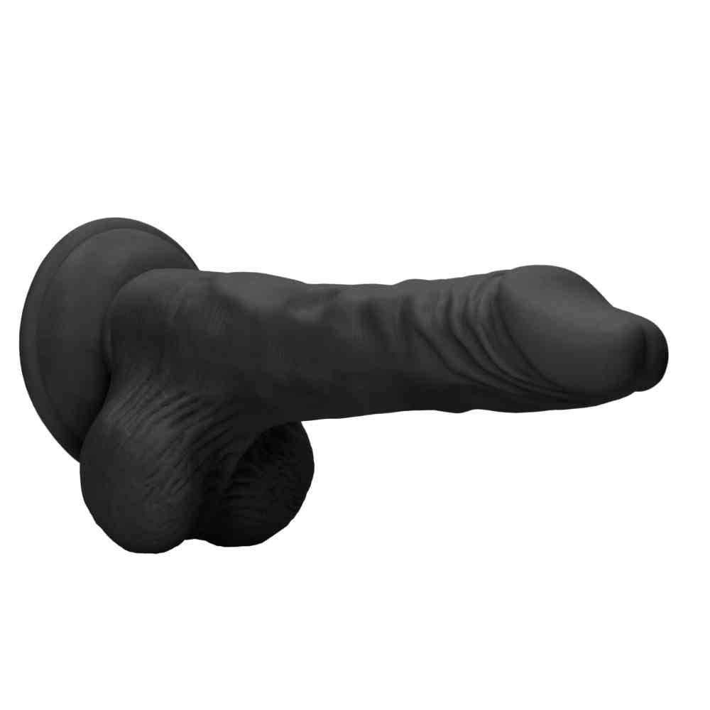 Dildo Z Jądrami 23 Cm Czarne
