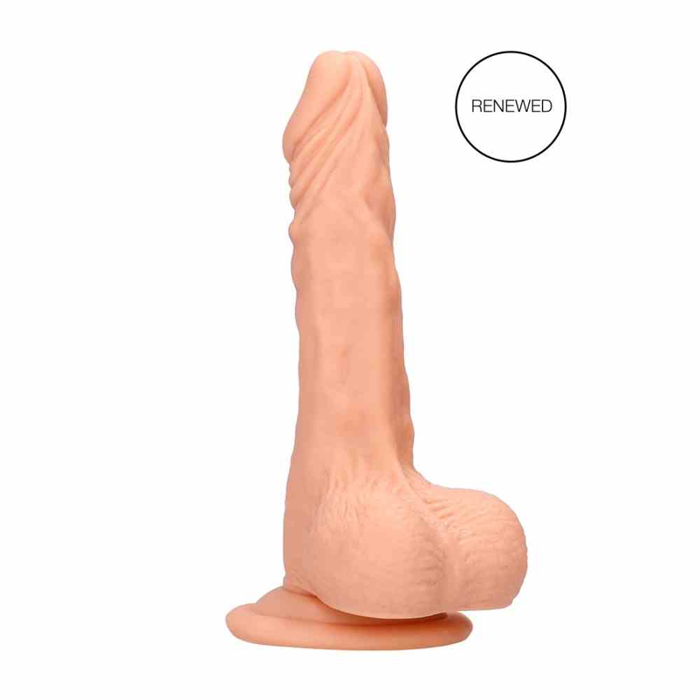 Dildo Z Jądrami 23 Cm Kremowe
