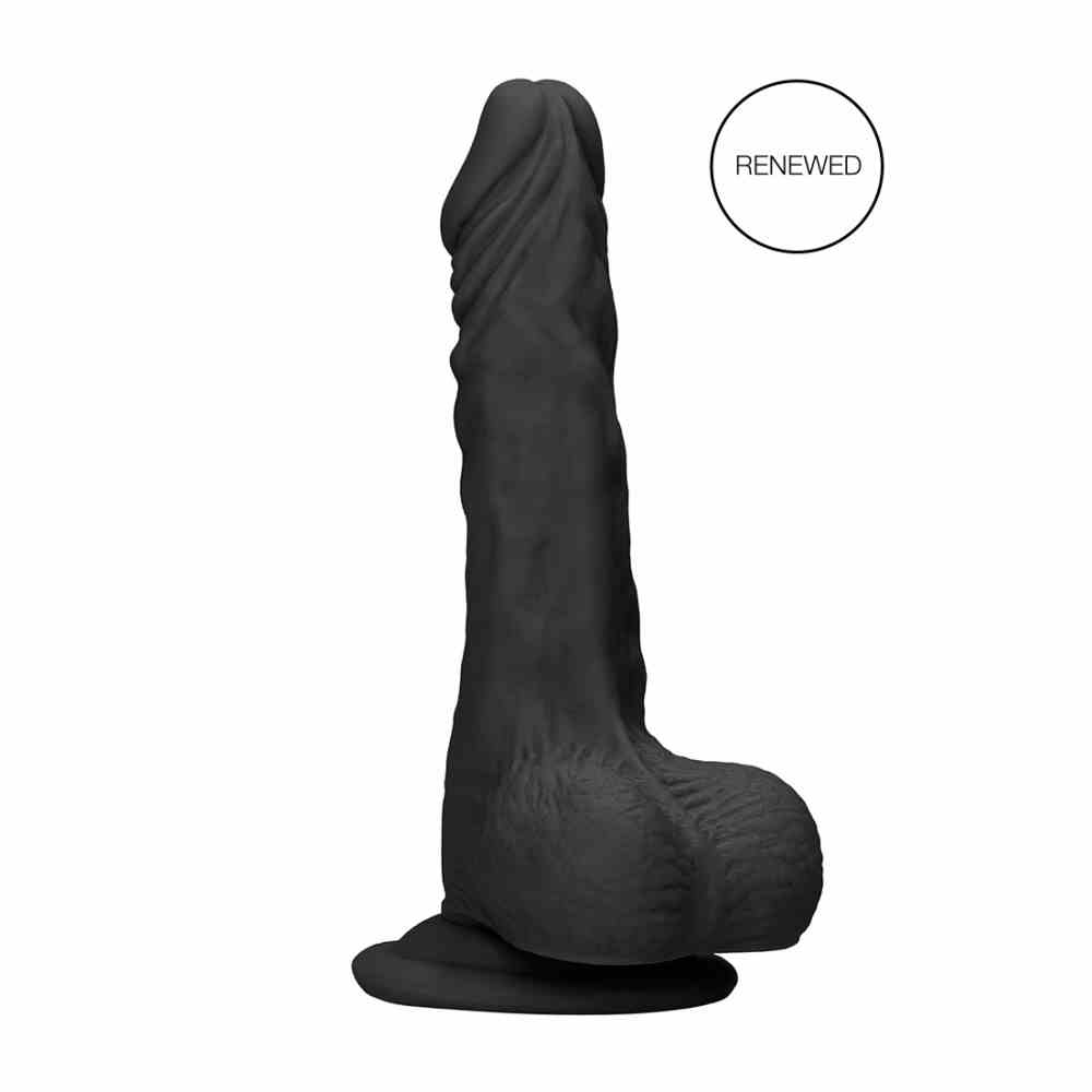 Dildo Z Jądrami 25 Cm Czarne