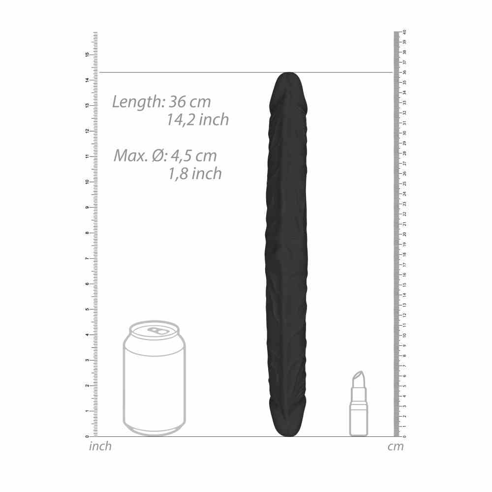 Dildo Dwustronne 36 Cm Czarne