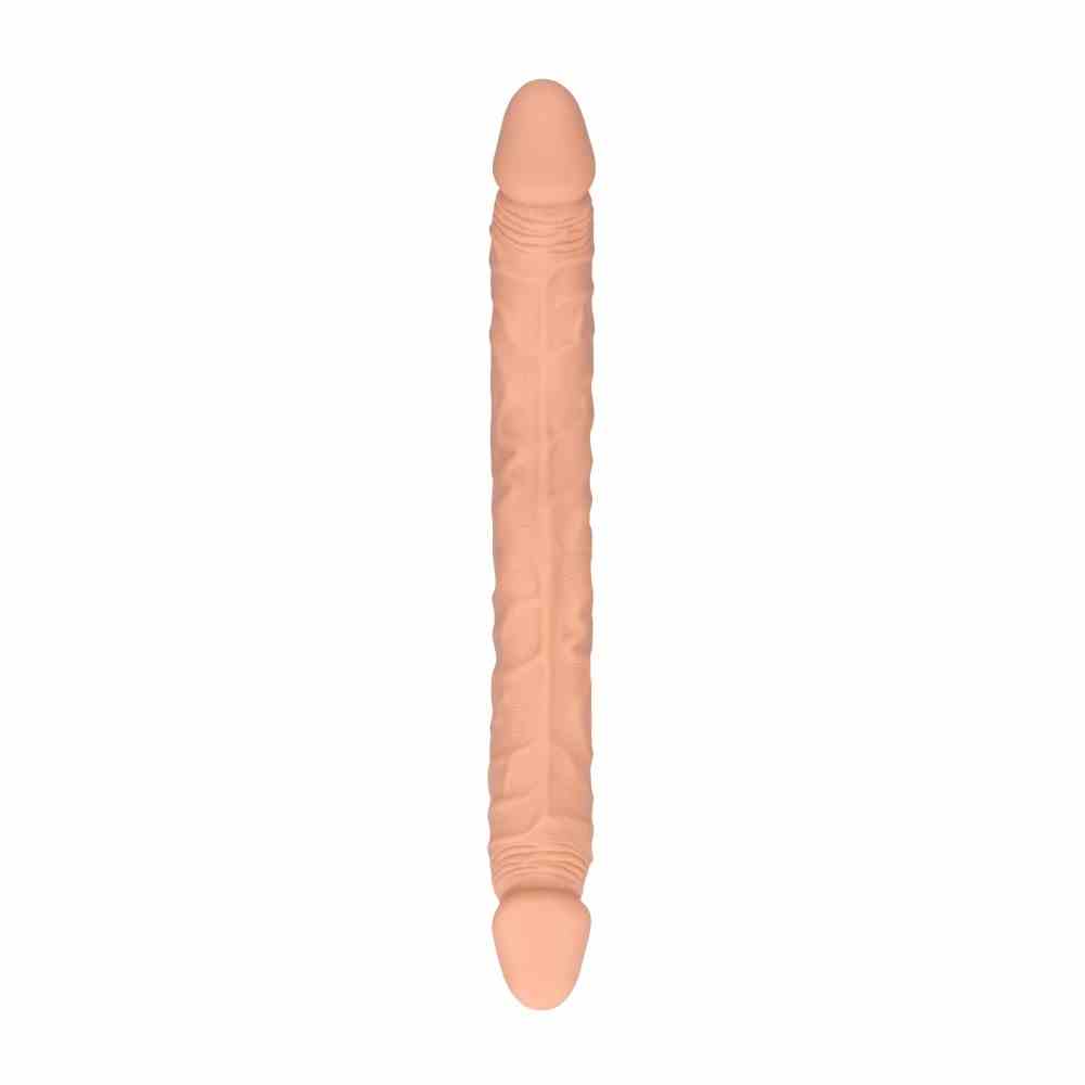 Dildo Dwustronne 36 Cm Kremowe