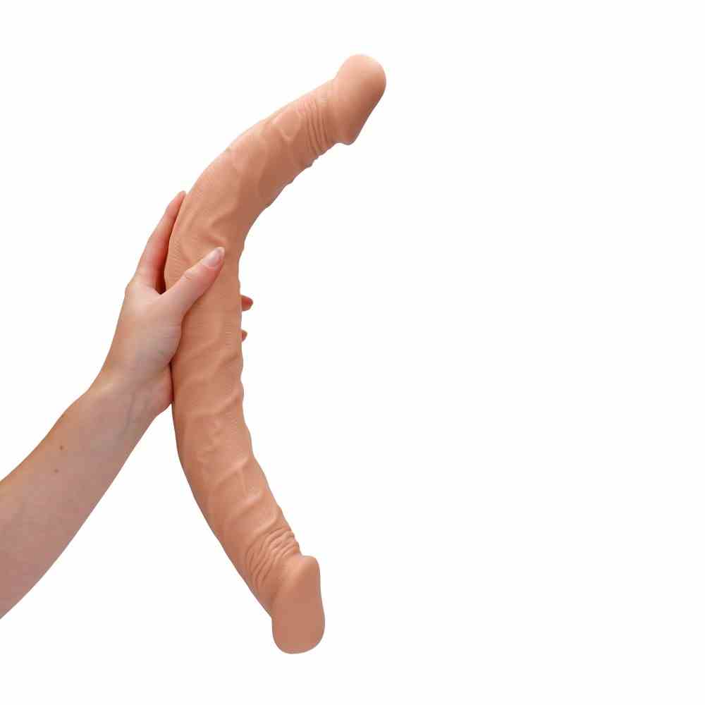 Dildo Dwustronne 46 Cm Kremowe