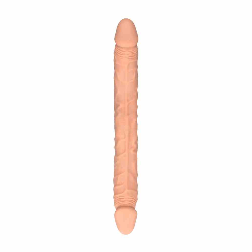 Dildo Dwustronne 46 Cm Kremowe
