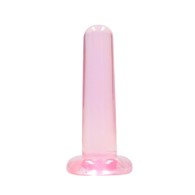 Dildo przezroczyste z przyssawką 13,5 cm różowe