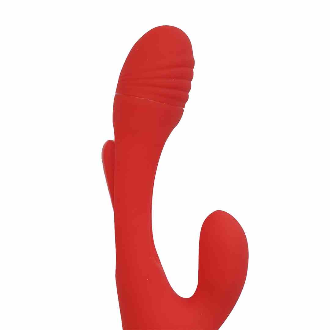 Wibrator Królik Z Języczkiem 3W1 Czerwony