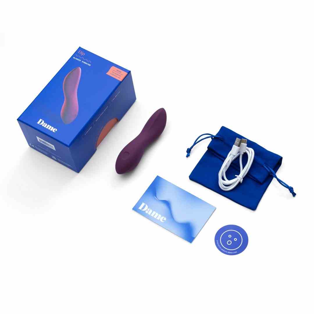 Wibrator Dame Dip 2.0 Śliwkowy