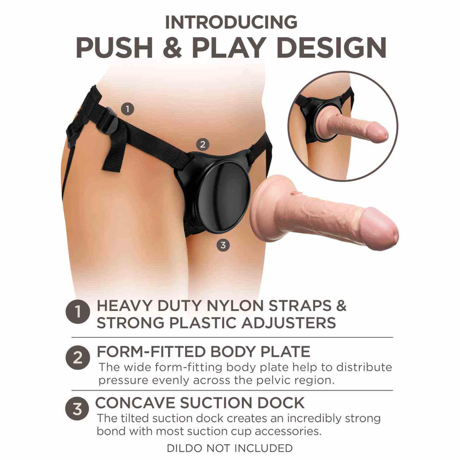 Uprząż Strap-On Body Dock Do Dild I Wibratorów